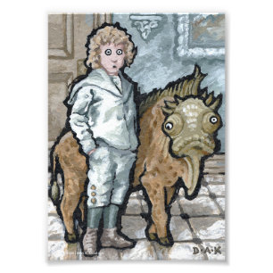 My First Pet #4 - Surreal Odd Goth Creature Photo Print