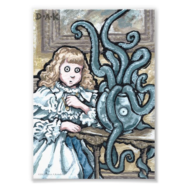 My First Pet #7 - Surreal Odd Goth Creature Photo Print (Front)