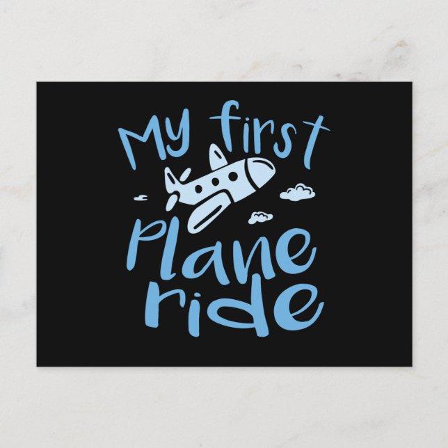 My First Plane Ride Postcard (Front)
