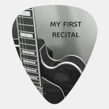 My First Recital Guitar Photo Pick by ops2014 at Zazzle