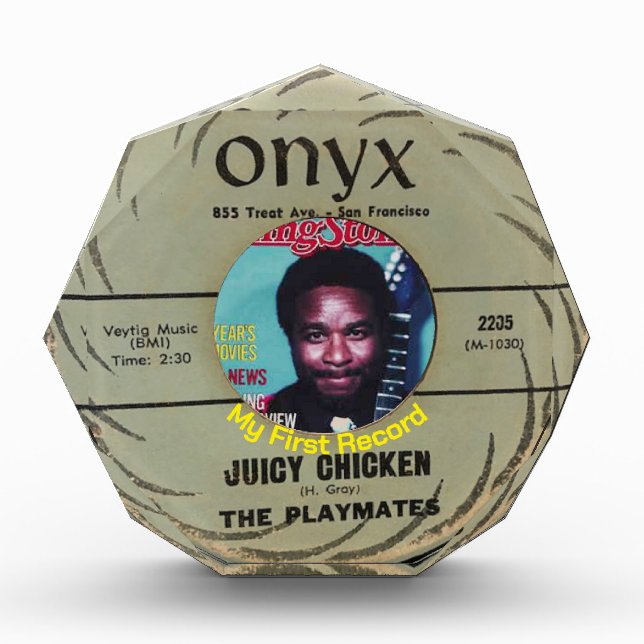 My First Record Acrylic Award (Front)