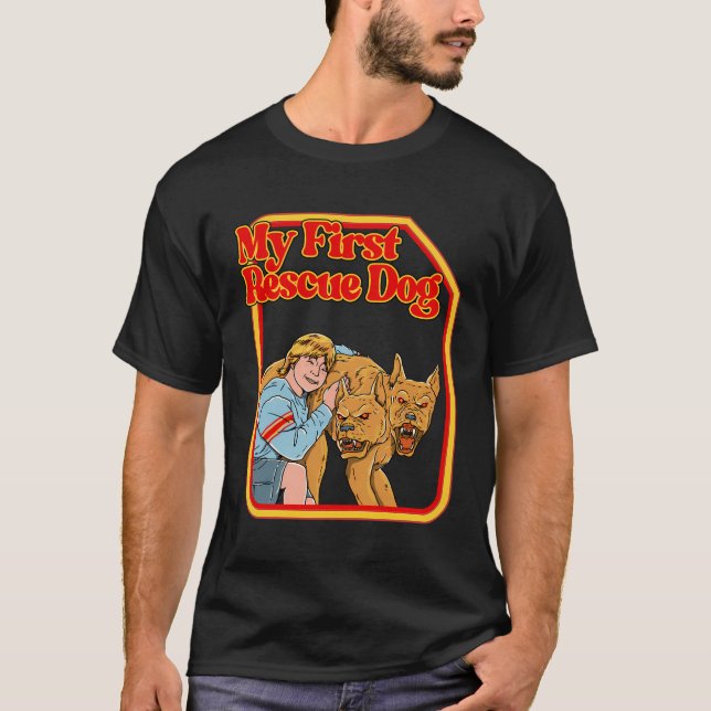 My First Rescue Dog Funny Dark Humor Shirts - Hila (Front)