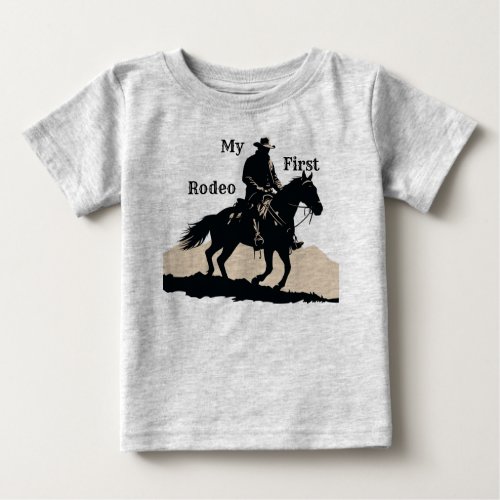 My First Rodeo Baby T_Shirt for Rodeo Birthday