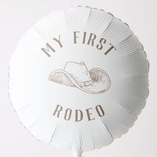 My First Rodeo Birthday Balloon