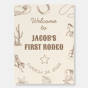 My First Rodeo Custom Foam Poster Board