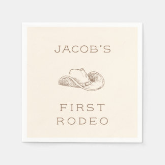 My First Rodeo Customizable Neural Party Napkin