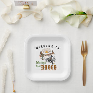 My First Rodeo Paper Plate