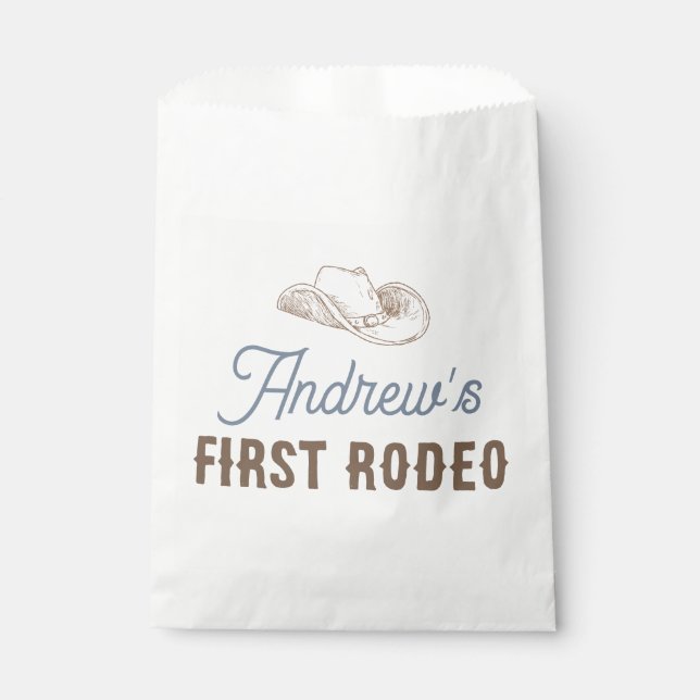 My First Rodeo Personalized Birthday Favor Bag (Front)