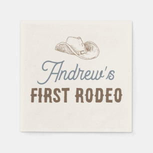 My First Rodeo Personalized Birthday Napkins