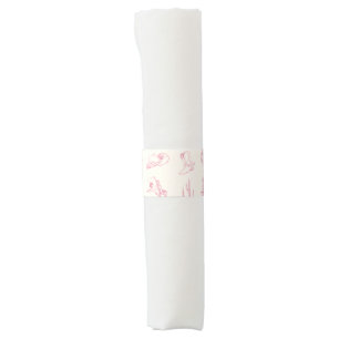 My First Rodeo Pink Cowgirl Western Birthday Napkin Bands