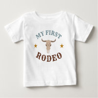 My First Rodeo Western Cowboy 1st Birthday Blue