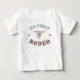 My First Rodeo Western Cowboy 1st Birthday Blue Baby T-Shirt | Zazzle