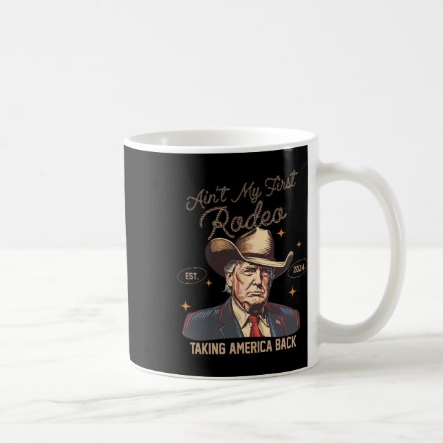 My First Rodeo Western Cowboy Trump 2024 Ultra Mag Coffee Mug (Right)