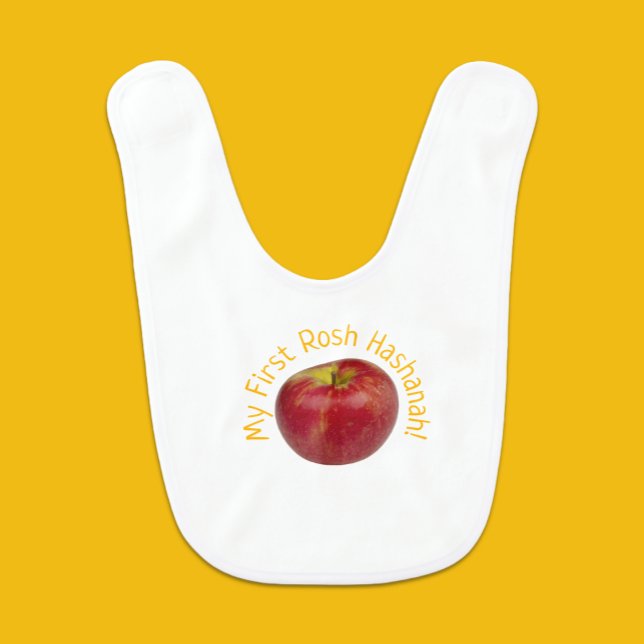 My First Rosh Hashanah Apple Baby Bib (Creator Uploaded)