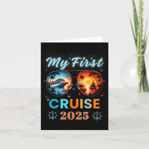 My First Ship Cruise Vacation 2025 Family Trip Gir Card