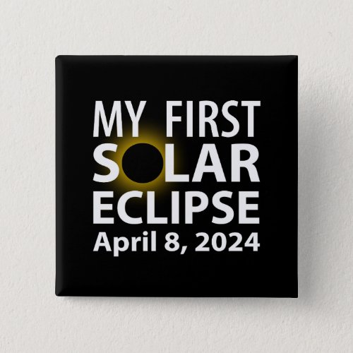 My First Solar Eclipse Button