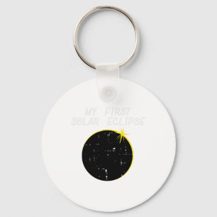 My First Solar Eclipse Totality 2024 April 8 Men W Keychain