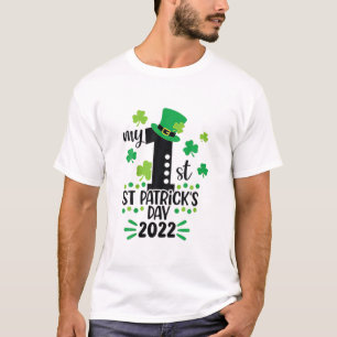 My First St Patrick's Day 2022 Shamrock Leprechaun T-Shirt