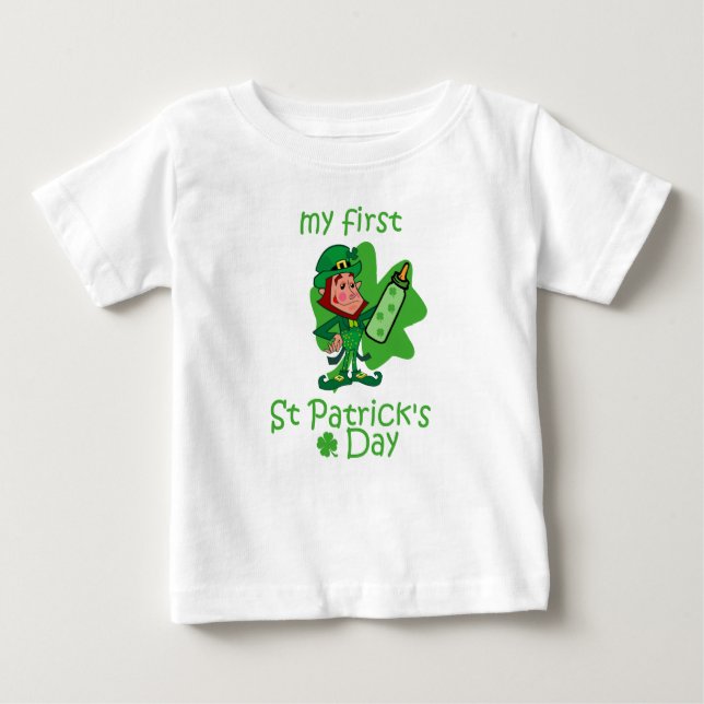 My First St Patrick's Day Baby T-Shirt (Front)