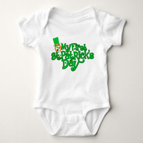 My First St Patricks Day t_shirt Baby Bodysuit