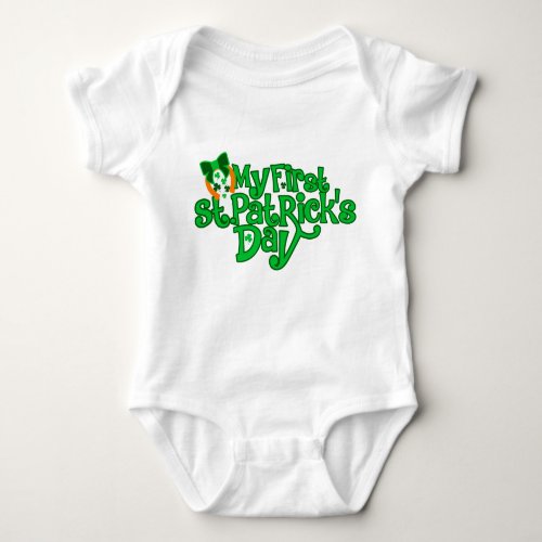 My First St Patricks Day t_shirt Baby Bodysuit