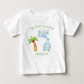 My First Summer Vacation Cute Funny Baby T-Shirt