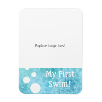 My First Swim Photo Magnet