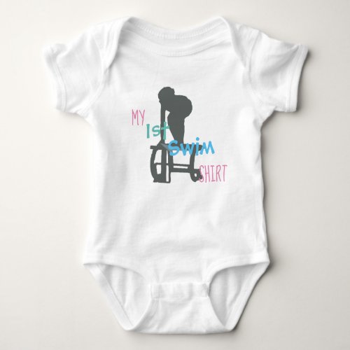 My First Swim T_Shirt Infant Bodysuit