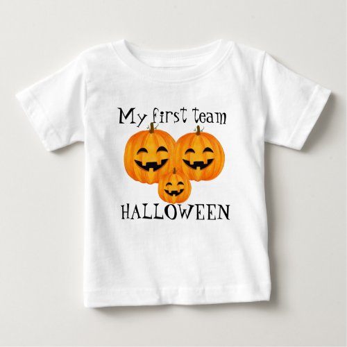 My first team halloween baby T_Shirt