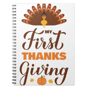 My First  Thanksgiving. Baby 1st Thanksgiving Notebook