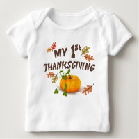 My First Thanksgiving Baby T-Shirt