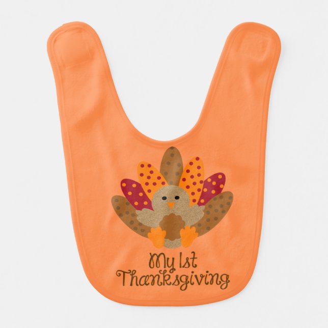 My first Thanksgiving Bib (Front)