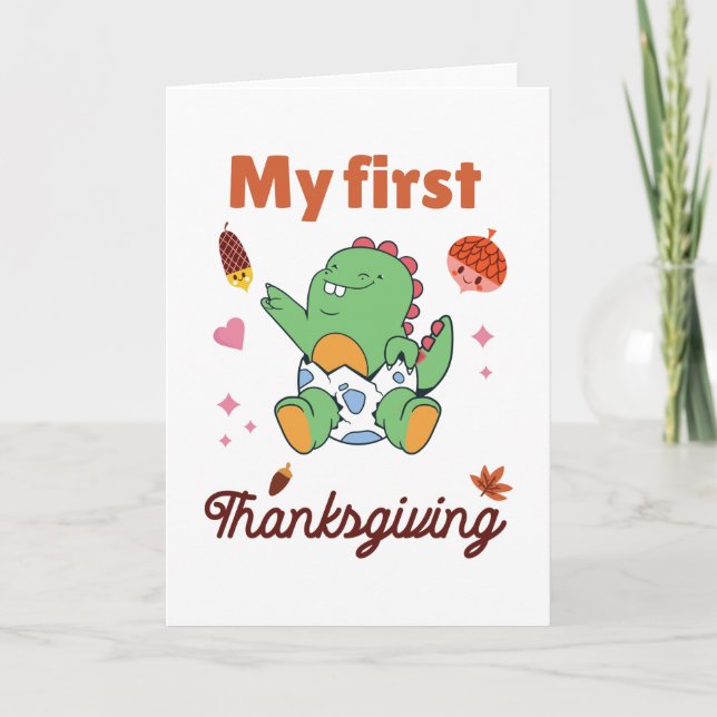 My first Thanksgiving Card (Front)