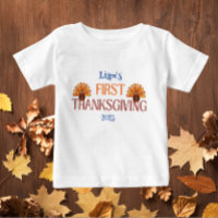 My First Thanksgiving Name white 