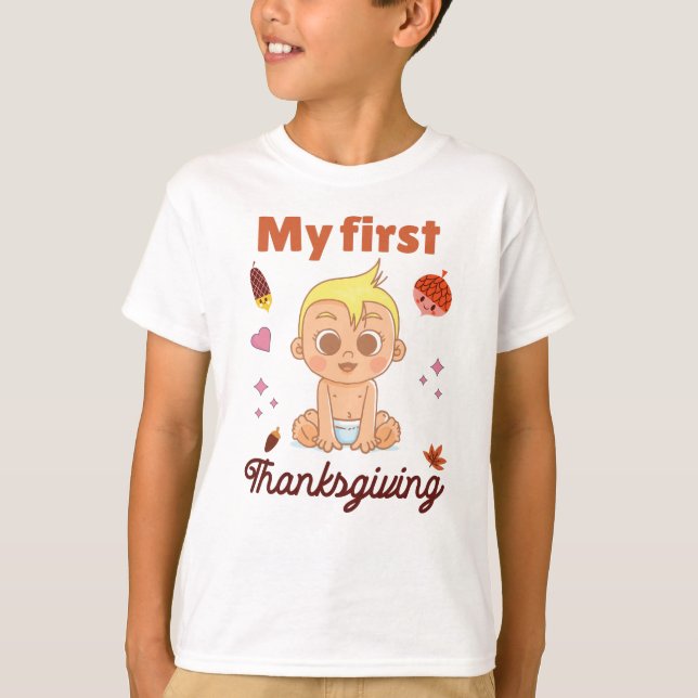 My first Thanksgiving T-Shirt (Front)