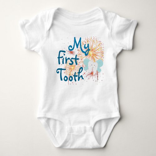 My first tooth baby bodysuit