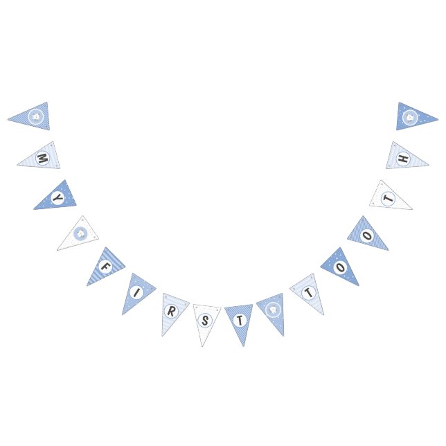 My First Tooth Party Decorations Bunting Flags (All)