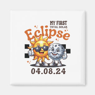 My First Total Solar Eclipse April 8 2024 Toddler Magnet