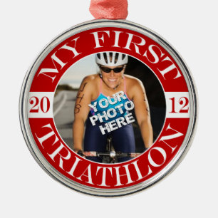 My First Triathlon - 2012 Metal Ornament
