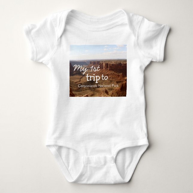 My first trip to Canyonlands Baby Bodysuit (Front)