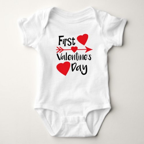 My First Valentine Baby Bodysuit