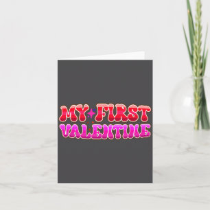 My First Valentine Heart Stars Fun Celebration Card