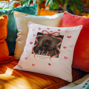 My First Valentine Personalized Pet Photo Pillow