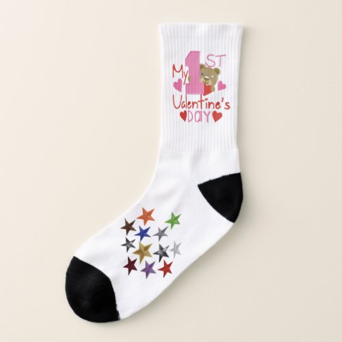 My First Valentines  Day Design Womens  Socks