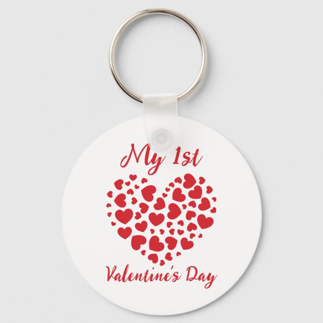 My First Valentine's Day Keychain (Front)