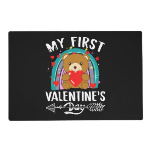 my first valentine's day placemat