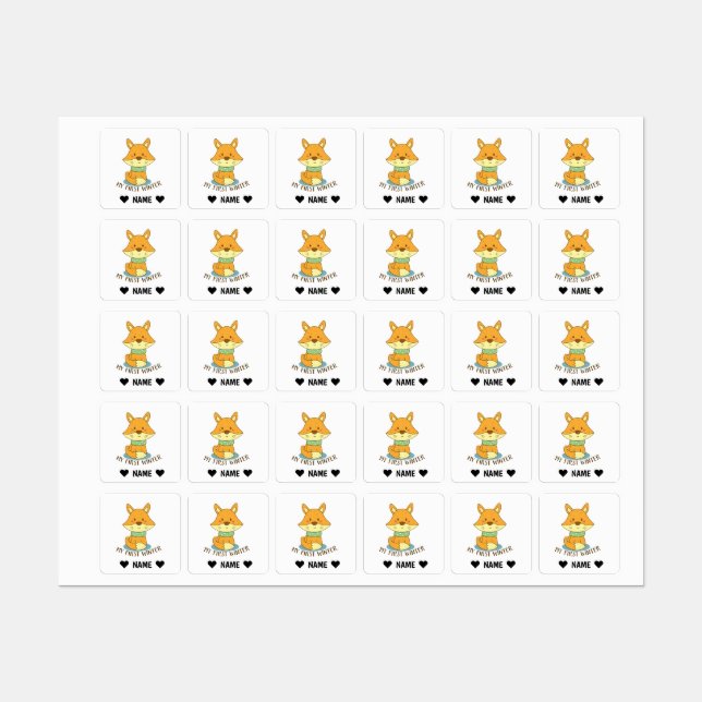 My First Winter Labels (Sheet)