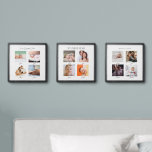 My First Year 1st Birthday Baby Photo Collage Peel And Stick Photo Tile<br><div class="desc">This chic and minimal 1st/first birthday 12 month milestone photo collage tiles feature your baby's photos. Personalize for your needs. You can find matching products at my store.</div>