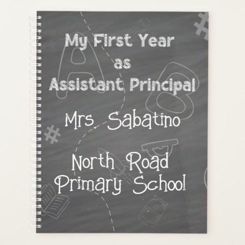 My first year as assistant principal personalized planner