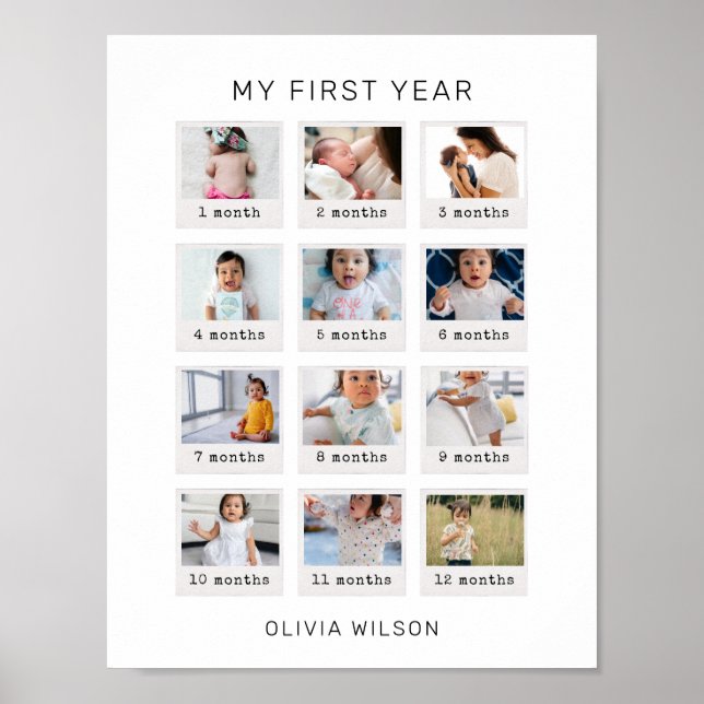 My First Year Poster (Front)